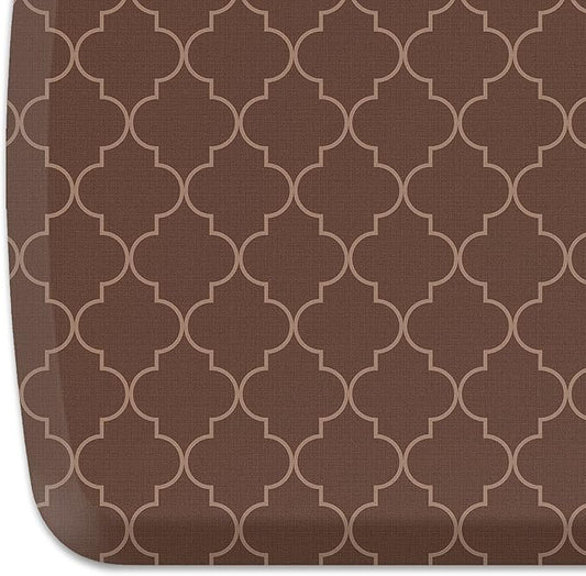 GelPro Elite Premier Anti-Fatigue Kitchen Comfort Floor Mat, 20x48”, Trellis Walnut Stain Resistant Surface with Therapeutic Gel and Energy-Return Foam for Health and Wellness
