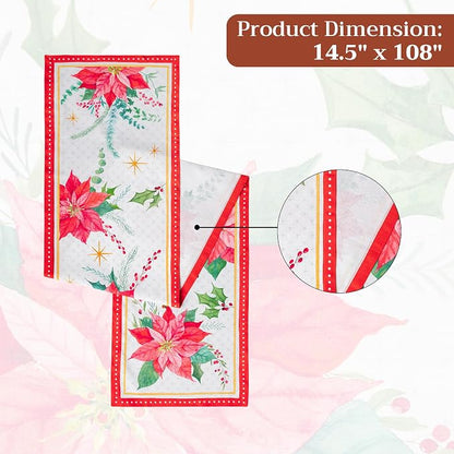 Maison d' Hermine Table Runner 100% Cotton 14.50" x 108" | Table Runners 108 - Image 7