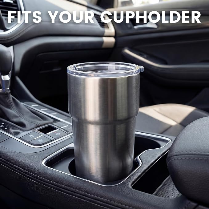 MEWAY 16oz Tumbler Double Wall Vacuum Insulated Travel Mug Bulk, Stainless - Image 4