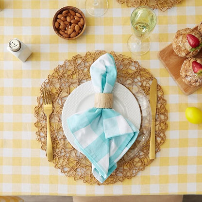 DII Checkered Tabletop Collection 100% Cotton, Machine Washable, Napkin Set - Image 7