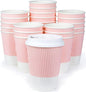 Disposable Coffee Cups With Lids - 12 oz Paper To Go Coffee Cups With by Glowcoast