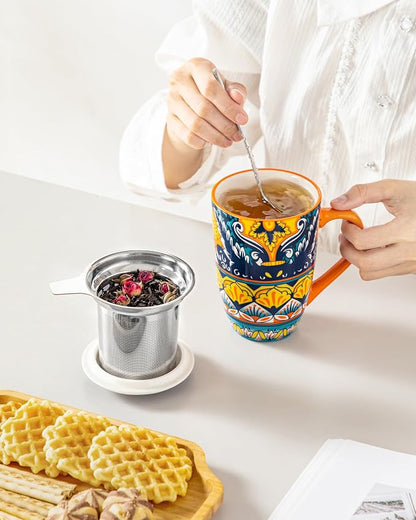 vancasso 18 Oz Tea Infuser Mug - Image 7