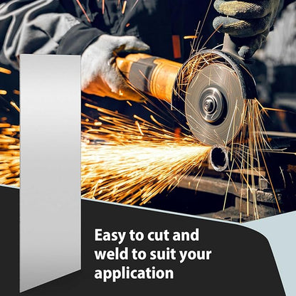 12 x 48 Inch 16 Gauge Mild Steel Sheet Metal Plate, Square Weldable Carbon Cold Rolled Panels for Industrial DIY Welding, Craft Use Accessories, Easy Formability Smooth Surface