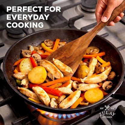Zulay Kitchen 15-Piece Teak Wooden Utensils - Image 6