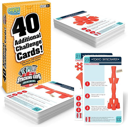 Gamie Challenge Cards for Stacking Cups Game by Gamie