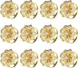 KPOSIYA Flower Napkin Rings Holder Metal Black Napkin Rings Set of 100 for Wedding Party Holiday Banquet Christmas Dinner Delicate Serviette Buckles Decor Favor (100, Gold)