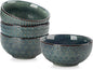 MALACASA Cereal Bowls, 30 Ounce Ceramic Green Soup Bowl by MALACASA