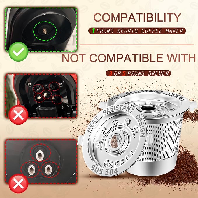 1 Pack Reusable K Cups Coffee Pods - Image 2
