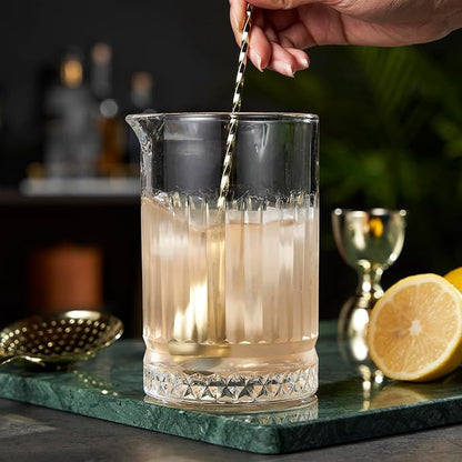 Viski Pedestal Crystal Cocktail Mixing Glass Perfect - Image 4