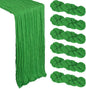 6 Pack Green Cheesecloth Table Runner 10Ft Gauze Cheese Cloth Table Runner by Heneger
