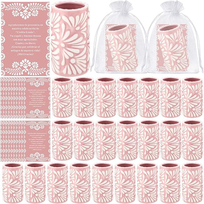 24 Set Cielito Lindo Party Favors, Handleless | Mexican Tequila Shot Glasses by Unknown