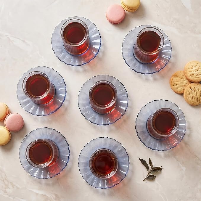 KARACA Luna 12-Piece Turkish Tea Cups - Image 3