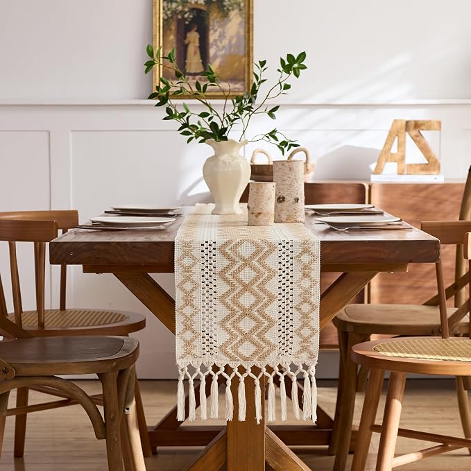 Baccessor Boho Macrame Table Runner - Image 3