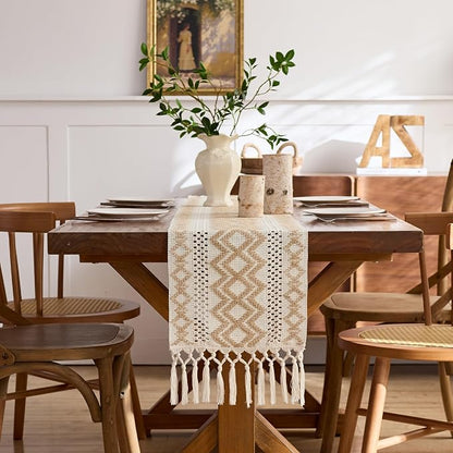 Baccessor Boho Macrame Table Runner - Image 3