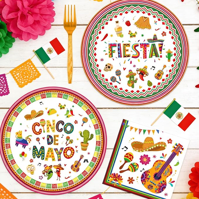 Rakuto Cinco De Mayo Party Decorations, Taco Theme Forks Birthday Decor - Image 5