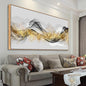 Tucai Decor Wall Art Modern light Luxury Abstract Gold ink Landscape Canvas Wall Art for Living Room Bedroom Color Pictures Artwork Home Decor Canvas Print Wall Decor Ready to Hang 30x60inch (Framed)