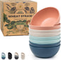 Grow Forward Premium Wheat Straw Bowls Set of 8 by GrowForward