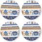 Vector Illustration Ukrainian Folk Pattern 4 Pcs Round Coasters by KLL