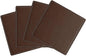 uxcell Square Drink Coasters Set of 4 White Stitched Dual Sided Non-Slip by uxcell