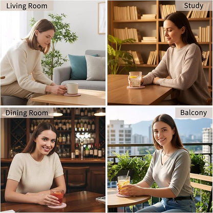 Coasters Set of 6 with Holder - Image 7