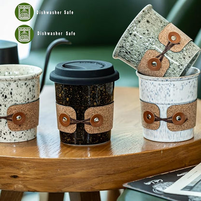 Ceramic Travel Coffee Mug with Lid, Large To Go Coffee Tumbler | Spill Proof - Image 7