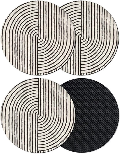 Abstract Geometric Coasters Set of 4, Absorbent Coasters by Unknown