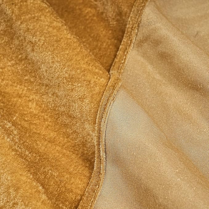 Gold Velvet Table Runner 10ft Extra Long Luxury Fall Thanksgiving Runners | 5 - Image 5