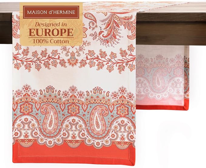 Maison d' Hermine Table Runner 100% Cotton 14.50" x 108" | Table Runners 108 by MaisondHermine