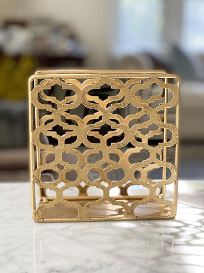 Vertical Decorative Napkin Holder | Metal Caddy Serviette Holder | Mail Sorter - Image 4