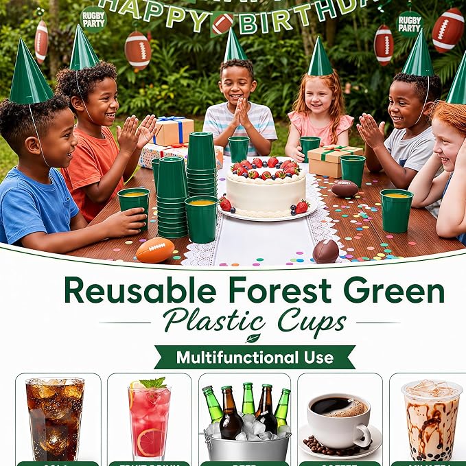 Yungyan 50 Pack 16 oz Stadium Cups Reusable Plastic Cups Blank Drink Stadium - Image 7