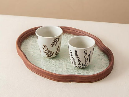 6 oz Stoneware Matcha Cup, Japanese Tea Cup, Handmade Feel, Handle-less Teacup - Image 7