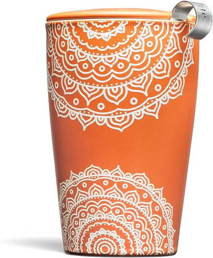 Tea Forte Double-Walled Ceramic Kati Cup, 12 oz | Insulated Ceramic by TeaForte