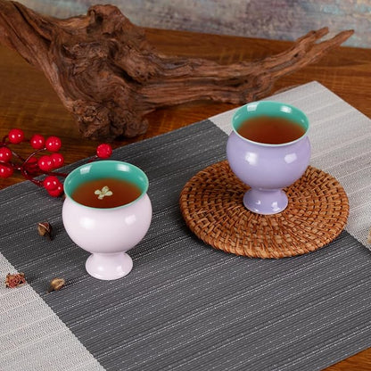KAMMAK Tea Cups, 3oz Small Tea Set of 2 - Image 3