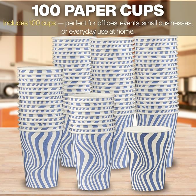 Disposable Coffee Cups, To Go Paper Hot Cups, Cocoa - Image 4