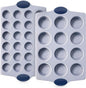 BRONYPRO 2-Pack 12 Cup and Mini 24 Cup Non Toxic Nonstick Ceramic Muffin Pan & by Bronypro