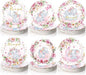 7 Inch Pink Elephant Baby Shower Paper Plates 60 Pcs It's a Girl Tableware Decorations Baby Shower Plate for Girl Gender Reveal Plates Party Supplies for Pink Floral Party