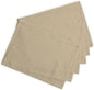 Calicot Placemats Set of 6 100% Cotton Washable Cloth Place Mats, Reusable Table Mats for Spring/Summer & Thanksgiving Christmas Decorations Kitchen Dining Party Wedding (Desert Beige, 13" x 19")