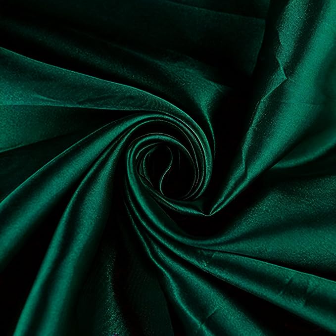 10 Pack Wedding Satin Hunter Green Table Runners 12 X 108 Inches Table Runner - Image 3
