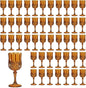 7OZ Plastic Wine Glasses, Reusable Vintage Goblets Unbreakable Drinking Glasses by Unknown