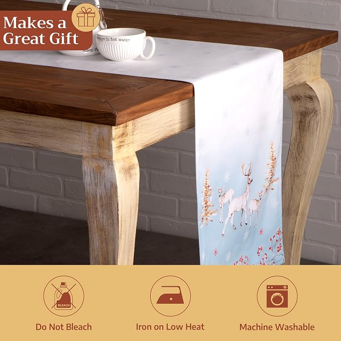 Maison d' Hermine Table Runner 100% Cotton 14.50" x 72" | Table Runners 72 - Image 5