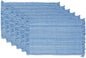 DII Variegated Tabletop Collection, Placemat Set3x19, Light Blue, 6 Piece by DII