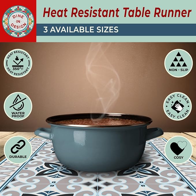 IRI-GIRI Heat Resistant Table Runner, 32 x 10 in - Image 5