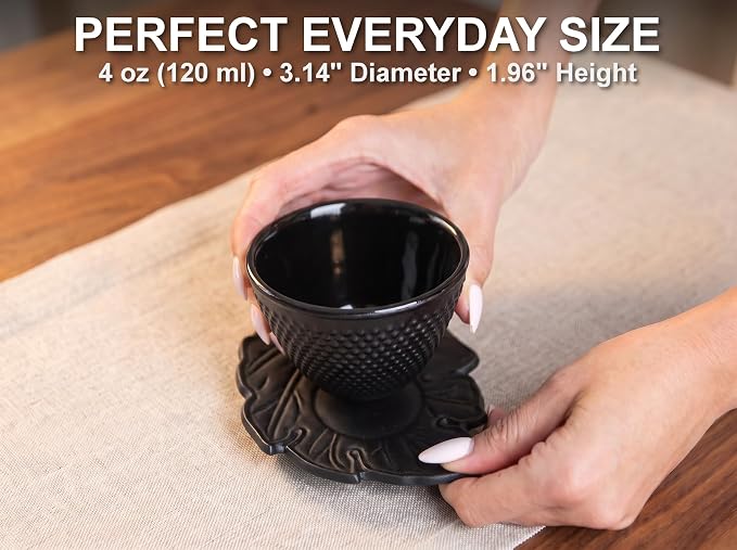 Cast Iron Tea Cup Set of 2 - Image 3