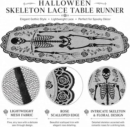 Halloween Tablerunner in Black Polyester - Image 5