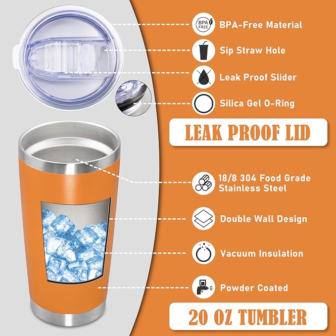 20oz Tumbler Insulated Coffee Tumblers - Image 3