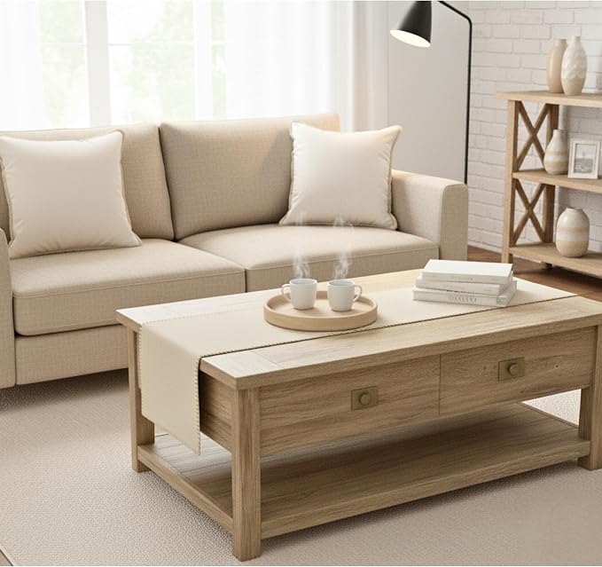 Coffee Table Runner 14 x 36 inch Short Table Runner - Image 6