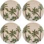 Karma, 8.75 inches Melamine Salad Plates Set of 4, Reusable Dishwasher Safe by KarmaGifts