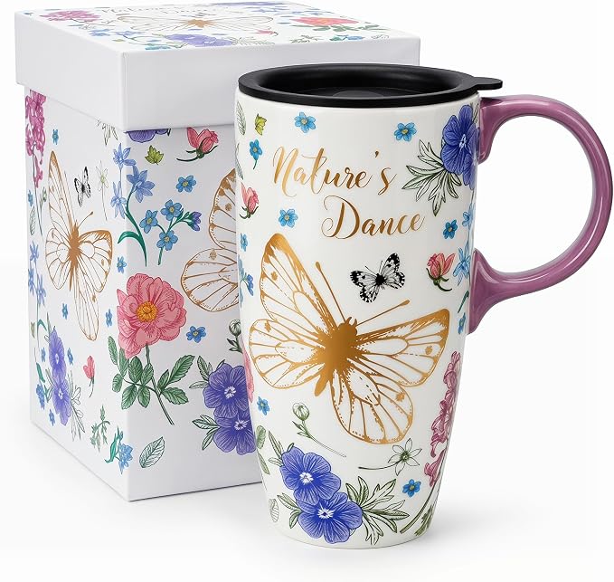 Topadorn Ceramic Travel Mug by Topadorn