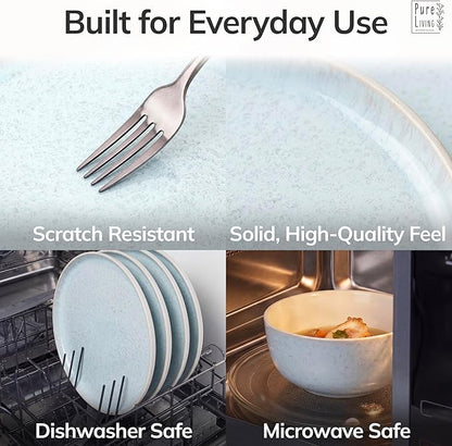 12 Piece Stoneware Dinnerware Set - Image 4