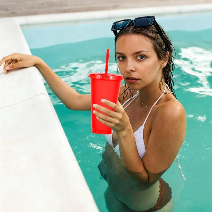 24 oz Reusable Plastic Cups, Custom Cups - Image 5